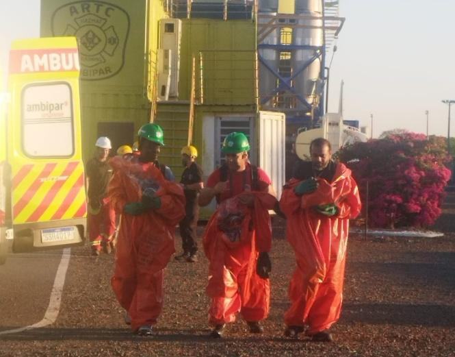 Emergency response crew on standby